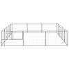 Dog Kennel Silver 161.5 ft² Steel